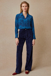 Pants Idéaliste velvet Midnight blue
