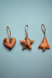 Décoration de Noël Golden Pop Corn - Lot de 3