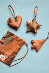 Décoration de Noël Golden Pop Corn - Lot de 3