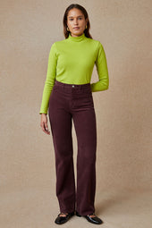 Pantalon Idéaliste en velours Cappuccino