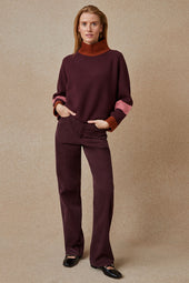 Pantalon Idéaliste en velours Cappuccino