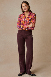 Pantalon Idéaliste en velours Cappuccino