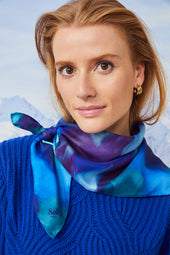 Foulard en soie Flora Aquatique