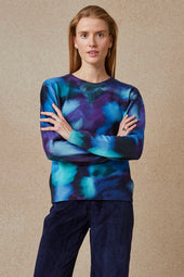 Pull Flora Aquatique en Laine