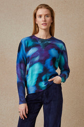 Pull Flora Aquatique en Laine