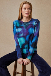 Pull Flora Aquatique en Laine
