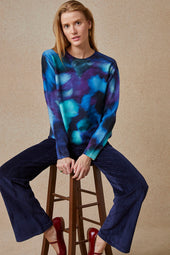 Pull Flora Aquatique en Laine