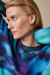 Pull Flora Aquatique en Laine