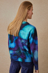 Pull Flora Aquatique en Laine