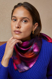Foulard en soie Flora Pivoine