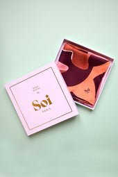 Foulard en soie L'Envol Terracotta
