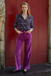 Camellia velvet pants Idéaliste