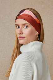 Foulard en soie L'Envol Terracotta