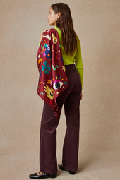 Soi x Leona Rose silk scarf