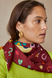 Soi x Leona Rose silk scarf