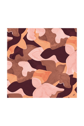 Foulard en soie L'Envol Terracotta