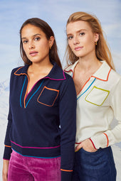 Pull Paolo Bleu Profond