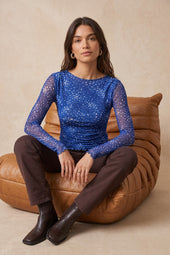 Top Alluria Bois Dormant sur Olivia, mannequin taille 36 #taille Olivia porte une taille 36