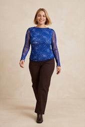 Top Alluria Bois Dormant sur Lou, mannequin taille 42 #taille Lou porte une taille 42