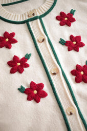 Cardigan Sissi Crème en Laine