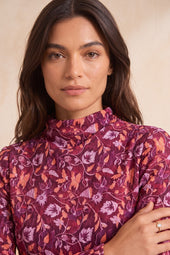 Robe Allure Escale à Java sur Olivia, mannequin taille 36 #taille Olivia porte une taille 36
