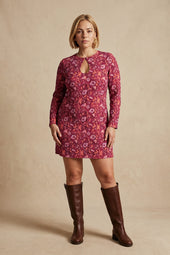 Robe Bianca Escale à Java sur Lou, mannequin taille 42 #taille Lou porte une taille 42
