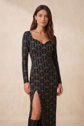 Robe Grand Cœur Jardin Brodé