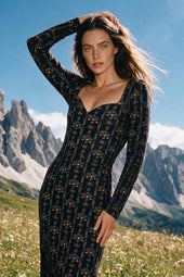 Robe Grand Cœur Jardin Brodé