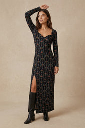 Robe Grand Cœur Jardin Brodé