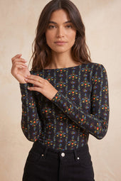 Top Dolly Jardin Brodé