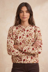 Pull Java Impériale sur Olivia, mannequin taille 36 #taille Olivia porte une taille 36
