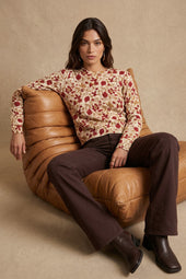 Pull Java Impériale, détail de la matière