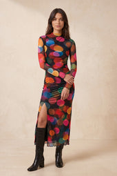 Robe Alluria Midnight sur Olivia, mannequin taille 36 #taille Olivia porte une taille 36