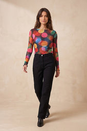 Top Alluria Midnight sur Olivia, mannequin taille 36 #taille Olivia porte une taille 36
