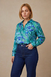 Chemisier Myrtille sur Lou, mannequin taille 42 #taille Lou porte une taille 42