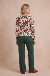 Top Songe Rose des Neiges sur Lou, mannequin taille 42 #taille Lou porte une taille 42