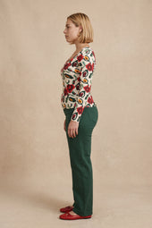 Top Songe Rose des Neiges sur Lou, mannequin taille 42 #taille Lou porte une taille 42