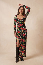 Robe Grand Cœur Rose des Nuits