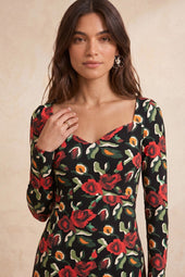 Robe Grand Cœur Rose des Nuits