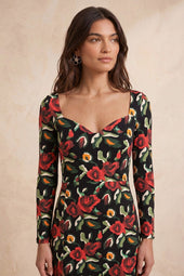 Robe Grand Cœur Rose des Nuits