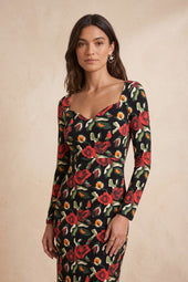Robe Grand Cœur Rose des Nuits