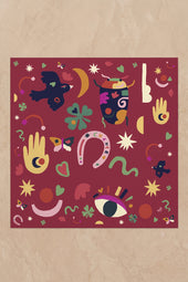 Soi x Leona Rose silk scarf