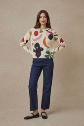 Pull en laine Soi x Leona Rose