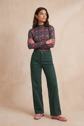 Pantalon Idéaliste Vert Mousse