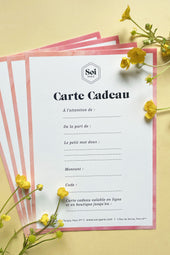E-Carte cadeau