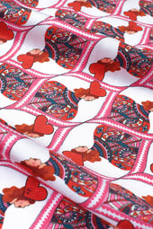 Foulard en soie Dame de Cœur
