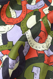 Foulard en soie Pégase