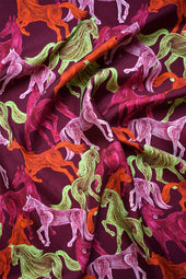 Foulard en soie Rodéo