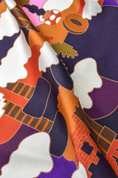 Foulard en soie Royaume Champignon