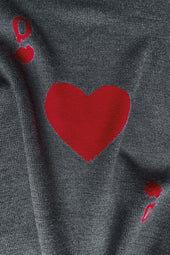 Sweater Dame de Cœur Grey Wool